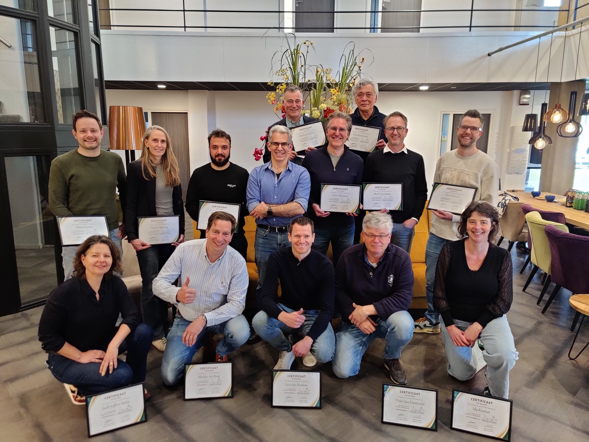 Cursisten met certificaat